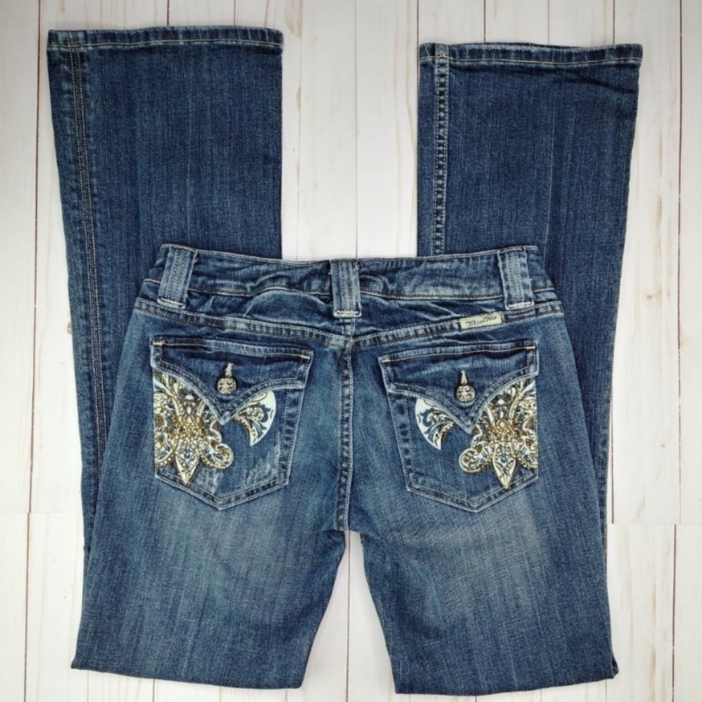 Miss Me | Fleur de Lis Boot Cut Jean JP4891L 29x33